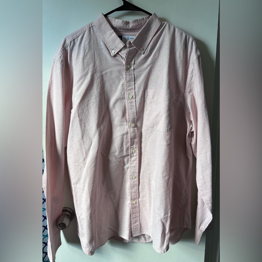 Old Navy Classic-Fit Non-Stretch Everyday Oxford Shirt - light pink  - NWT - XL